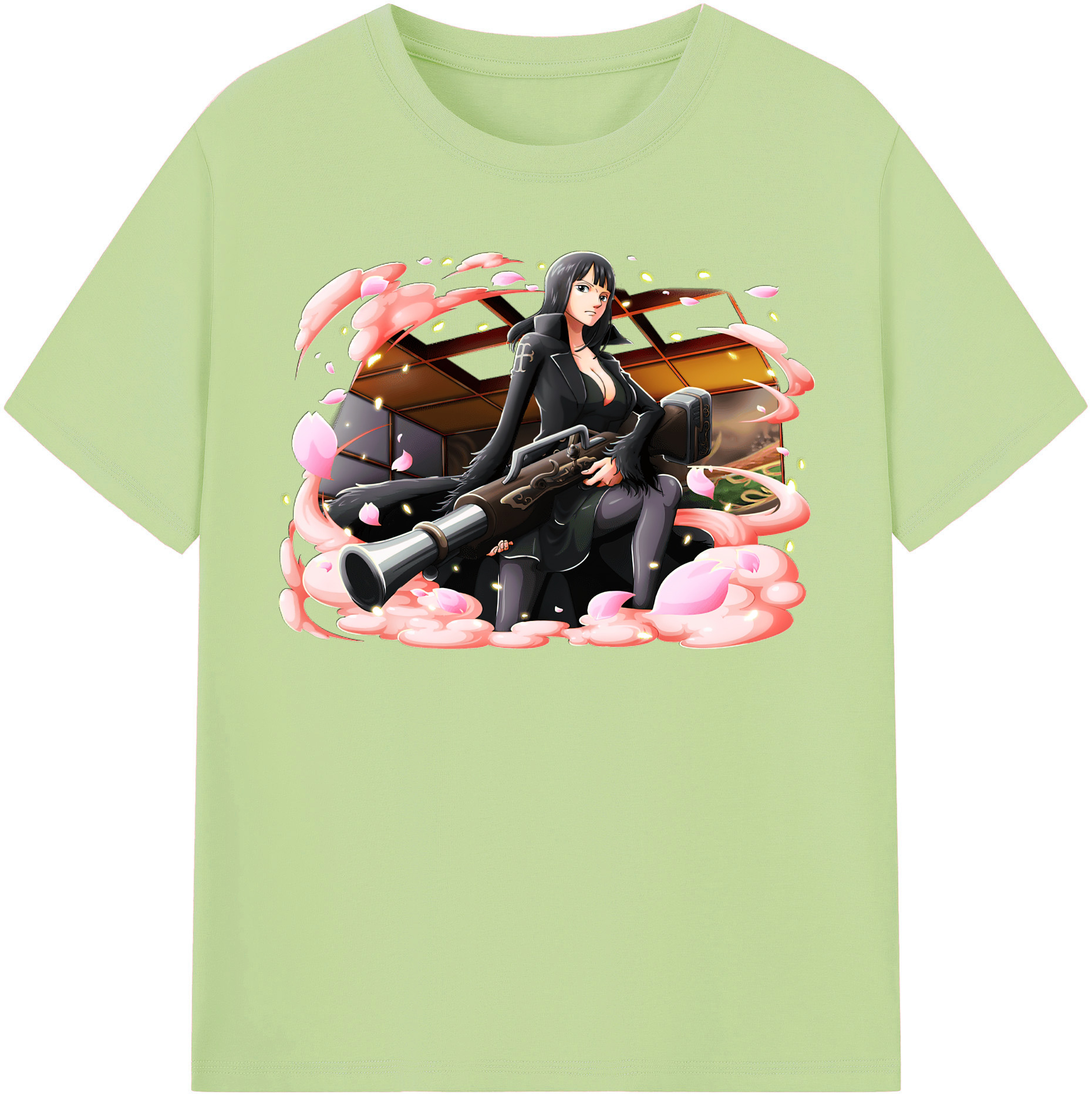 ワンピース ニコ・ロビン ONE PIECE Nico Robin 綿100％半袖Tシャツ（フロントプリント）